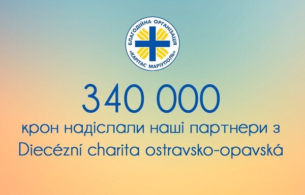 340 000 Kč jsme díky dárcům mohli již předat na přímou pomoc do zahraničí