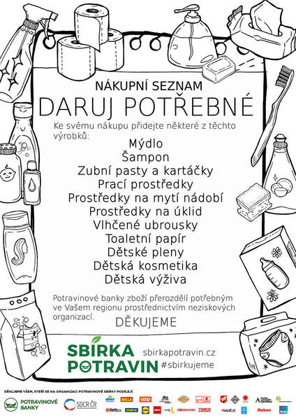 Sbírka potravin_seznam drogerie