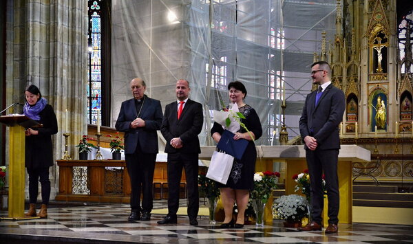 Ocenění převzala také ředitelka Charity Frenštát p. Radhoštěm paní Lenka Tabachová
