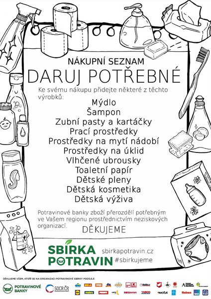 Sbírka potravin Seznam drogerie