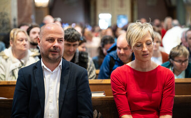 09_Poutníky pozdravil také ředitel Diecézní charity ostravsko-opavské Lukáš Curylo