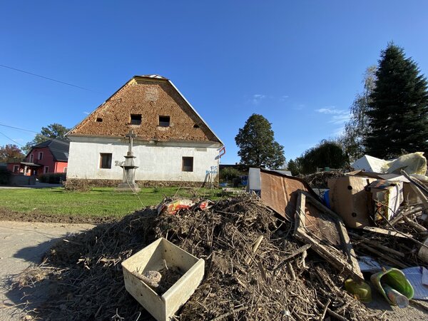 Monitoring škod po povodních v Bohušově
