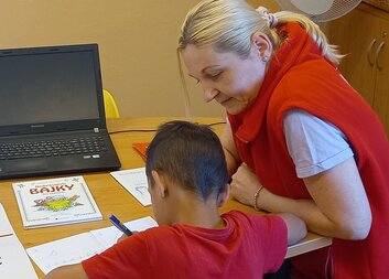 Bertík pomáhá v Kunčičkách