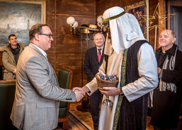 Primátor Jan Dohnal vítá tři krále