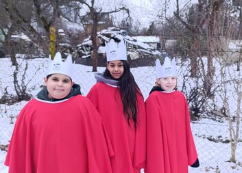 Děti z Ostravy-Kunčiček koledují